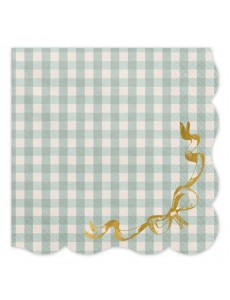 Guardanapos Vichy Verde Sálvia